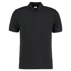 Kustom Kit Mens Slim Fit Polo Shirt / Black